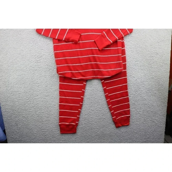 Women's Stars Above Pajama Set-Size Medium-Red w/White Stripe - Picture 2 of 9